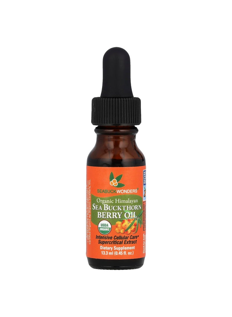 Organic Himalayan Sea Buckthorn Berry Oil, 0.45 fl oz (13.3 ml)